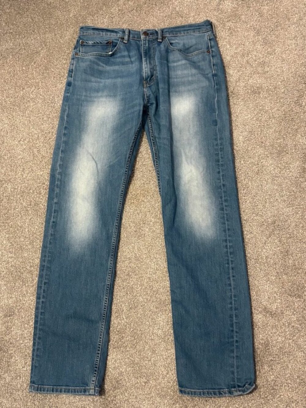 Levi's 505 34x34 regular-fit straight-leg denim jeans blue